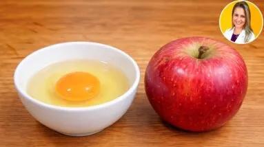 Só 4 MIN! Misture MAÇÃ e OVO CRU e vai VICIAR nessa DELÍCIA! Sem Farinha, Açúcar, Leite e Gordura