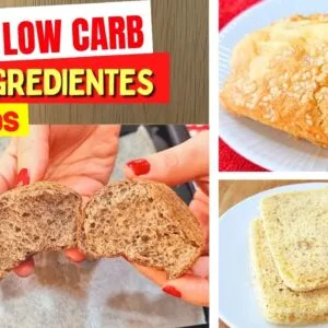 3 Receitas de PÃO LOW CARB com 3 INGREDIENTES - Rápidos, Fáceis e Deliciosos (Poucos Carboidratos)