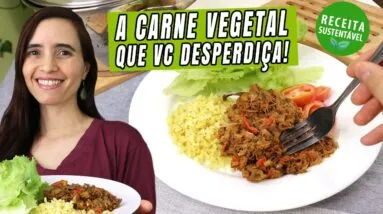 “Você joga isso fora… e vira a carne vegetal mais saudável que já fiz! 😱!