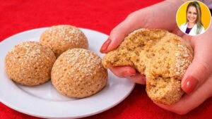 Pão de Cebola Maravilhoso, Super RICO EM FIBRAS - SEM GLÚTEN, LEITE e OVO, Fácil e Rápido