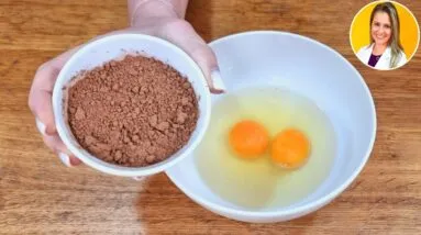 NÃO COMA PÃO, Misture OVO CRU com CHOCOLATE e vai VICIAR nessa DELÍCIA! (Low Carb