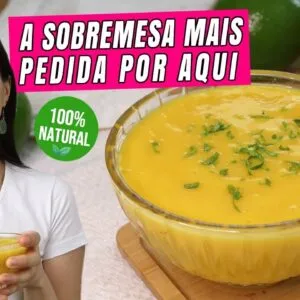 Só manga + aveia e virou a sobremesa saudável MAIS PEDIDA aqui em casa! Sem açúcar, vegana!