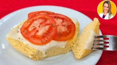 SUBSTITUA O PÃO em 3 MIN - Muita FIBRA E PROTEÍNA! Leve, Fácil, Fofinho e Delicioso