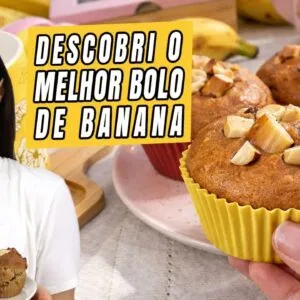 Descobri o bolo de banana MAIS saudável e fofinho! Comecei a usar as cascas, é incrível o resultado!