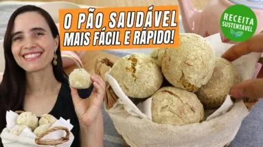 Descobri o pão MAIS saudável e fácil de fazer! É sem glúten, integral e fica pronto rapidinho!