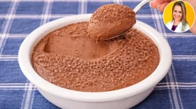 Só 3 MIN, 3 INGREDIENTES e quase ZERO CARBOIDRATOS! Poucas Calorias, Sem Açúcar e Leite - Deliciosa!