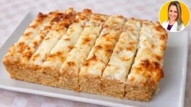 Só 3 MIN, 4 Ingredientes e LOW CARB! Melhor que Pão! (Poucos Carboidratos e Sem Glúten)