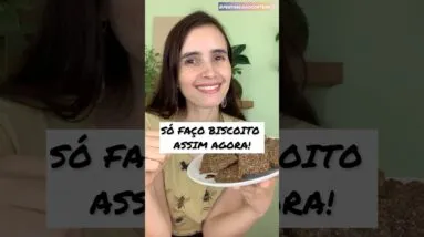 ESTE BISCOITO viciou aqui em casa! Sem farinha, não paro de fazer! 😍🌱