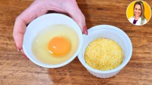 NÃO COMA PÃO, Misture OVO CRU COM CUSCUZ e você vai VICIAR nessa DELÍCIA! (na Frigideira)