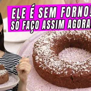 Você nunca VIU BOLO assim! Ninguém acredita que vai batata doce e É SEM FORNO!