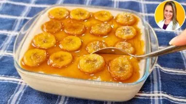 Só 3 INGREDIENTES, SEM AÇÚCAR e SEM FORNO - Delicia Rápida, Fácil e Saudável