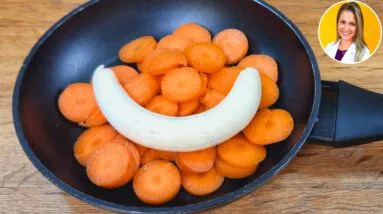 NÃO COMA PÃO! Misture BANANA COM CENOURA! Sem Açúcar, Farinha e Leite - Você vai se Surpreender!