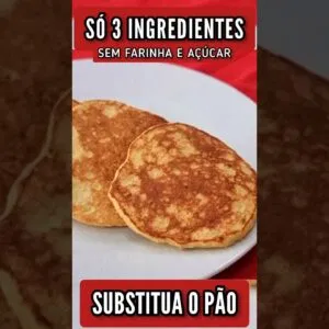 SUBSTITUA O PÃO! Só 3 INGREDIENTES - Delícia SEM AÇÚCAR, FARINHA E LEITE! Fácil, Barato e Rápido