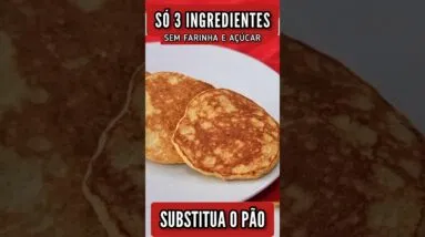 SUBSTITUA O PÃO! Só 3 INGREDIENTES - Delícia SEM AÇÚCAR, FARINHA E LEITE! Fácil, Barato e Rápido