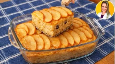 Bolo de Maçã SEM FARINHA, AÇÚCAR ou GORDURA - Fofinho, Delicioso, Fácil e Barato!