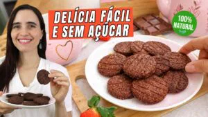 Descobri o LANCHE PERFEITO! De chocolate, é MAIS saudável e crocante! Sem açúcar!