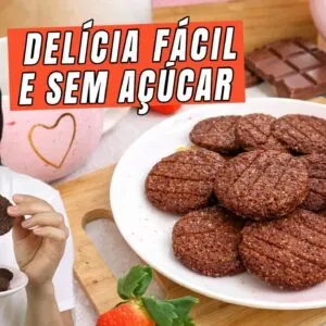 Descobri o LANCHE PERFEITO! De chocolate, é MAIS saudável e crocante! Sem açúcar!