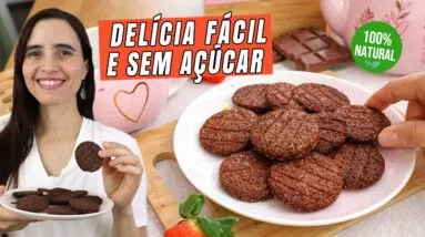 Descobri o LANCHE PERFEITO! De chocolate, é MAIS saudável e crocante! Sem açúcar!