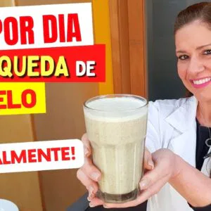 SÓ 1 por DIA contra QUEDA DE CABELO! Naturalmente! Fácil, Barato e Gostoso