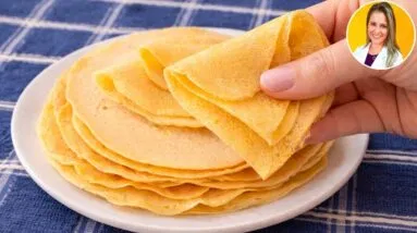 Só 2 Ingredientes! SEM FARINHA, ZERO GORDURA, Muitas PROTEÍNAS E FIBRAS, Sem Ovo - Fácil e Delicioso