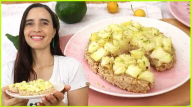 AJUDA A PARAR COM O AÇÚCAR! Lanche fácil  sem açúcar e sem adoçante!