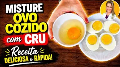 Misture OVO COZIDO e OVO CRU - Você Vai Amar!! SEM TRIGO, SEM FRITURA e Poucos Carboidratos!