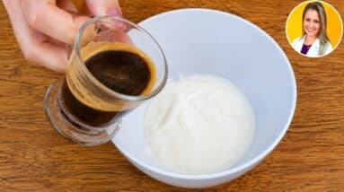 Misture CAFÉ e IOGURTE e vai VICIAR nessa DELÍCIA! Sem Açúcar e Gordura! Fácil e Rápido
