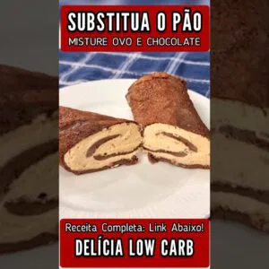 SUBSTITUA O PÃO, Misture OVO com CHOCOLATE e vai VICIAR nessa DELÍCIA! (Low Carb)