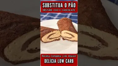 SUBSTITUA O PÃO, Misture OVO com CHOCOLATE e vai VICIAR nessa DELÍCIA! (Low Carb)