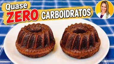 Bolinho quase ZERO CARBOIDRATOS, Sem Glúten e Leite - Fácil , Rápido, Saudável e Delicioso!