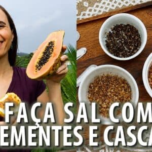 Fiz SAL natural COM SEMENTES E CASCAS! Muitos benefícios e é SURPREENDENTE!