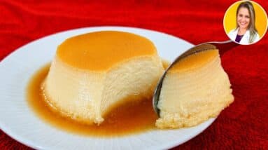 Pudim SEM AÇÚCAR, Só 4 INGREDIENTES e SEM LEITE CONDENSADO! Sem Forno e Sem Farinha
