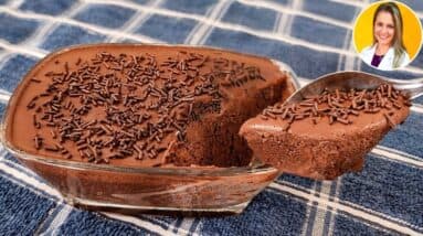 Só 5 MIN! Bolo de Chocolate com Café - ZERO AÇÚCAR, SEM GLÚTEN, SEM LEITE - Rápido, Fácil e Saudável