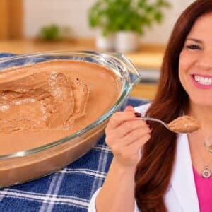 MOUSSE DE CHOCOLATE PROBIÓTICA - Sem Açúcar, Cremosa, Fácil, Rápida e Saudável