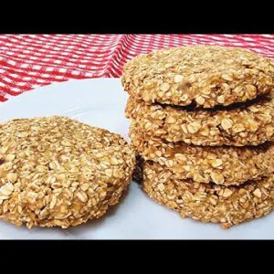 ZERO FARINHA E AÇÚCAR, Biscoito de 3 INGREDIENTES Delicioso, Sem Leite, Sem Ovo, Fácil e Rápido