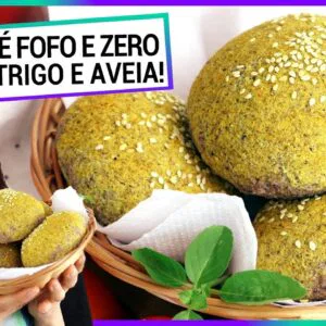 PÃO SUPER FOFO ZERO FARINHA DE TRIGO E AVEIA! PÃO DE HAMBÚRGUER LOW CARB VEGANO FÁCIL