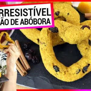 PÃO DE ABÓBORA COM PASSAS ZERO FARINHA DE TRIGO! É TÃO DELICIOSO QUE VC NÃO ACREDITA (VEGANO)