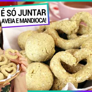 SÓ MANDIOCA E AVEIA PARA ESTA RECEITA SIMPLES, SAUDÁVEL E GOSTOSA (SEM GLÚTEN E VEGANA)