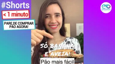 NUNCA MAIS COMPRE PÃO, ESTE É FÁCIL! Só banana e aveia! #shorts