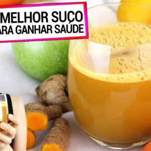 PARA GANHAR SAÚDE EM 2022 FAÇA ESTE SUCO COM AÇAFRÃO! SUPER ANTI INFLAMATÓRIO e saboroso!