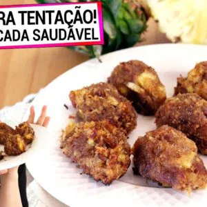 OLHA ESTA COCADA SEM AÇÚCAR DE ABACAXI REFRESCANTE! DOCE SAUDÁVEL P/ SABOREAR À VONTADE!