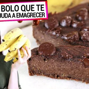 ESTE BOLO DE CHOCOLATE DELICIOSO TE AJUDA A EMAGRECER! Sem açúcar, óleo, farinha, ovo e leite