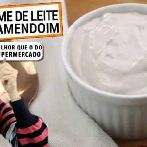 ESTE CREME DE LEITE DE AMENDOIM É MAIS SAUDÁVEL E BARATO QUE O DO SUPERMERCADO! Ultra cremoso!