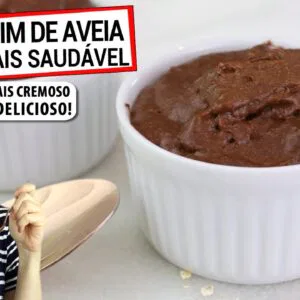 TRANSFORME SUA AVEIA NESTE PUDIM DE CHOCOLATE CREMOSO E SAUDÁVEL! Rico em fibras e vegano