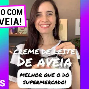 FAÇA A AVEIA VIRAR CREME DE LEITE! Mais barato que o do supermercado! #shorts