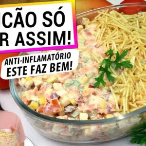 AGORA SÓ FAÇO SALPICÃO ASSIM! É MUITO MAIS SAUDÁVEL E ANTI-INFLAMATÓRIO