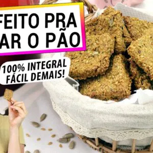 ESTE BISCOITO SAUDÁVEL SUBSTITUI O PÃO E É FÁCIL DE FAZER! E NÃO TEM FARINHA AQUI!