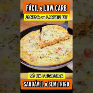 Delícia FÁCIL, SEM TRIGO e POUCOS CARBOIDRATOS! Jantar ou Lanche Rápido, Saudável e Low Carb