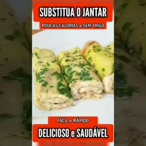 SUBSTITUA O JANTAR! Delícia SEM TRIGO com POUCAS CALORIAS e RICA EM PROTEINAS! Fácil e Rápida
