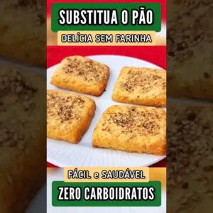 SUBSTITUA O PÃO! Delícia ZERO CARBOIDRATOS, SEM FARINHA, SAUDÁVEL, Fácil e Poucos Ingredientes